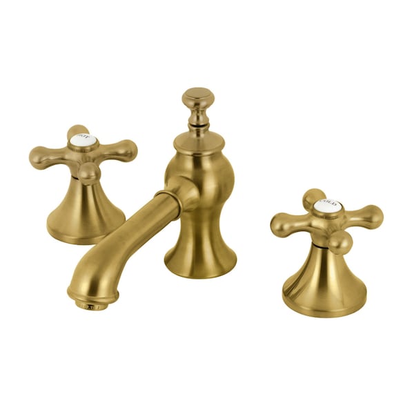 KC7067AX Vintage 8" Widespread Bathroom Faucet, Brushed Brass